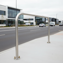 Light Gray Heavy Duty Galvanised Steel Hoop Perimeter Barrier - 60mm Diameter