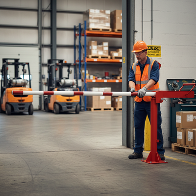 Heavy Duty Manually Raised Arm Barrier for Secure Vehicle Access