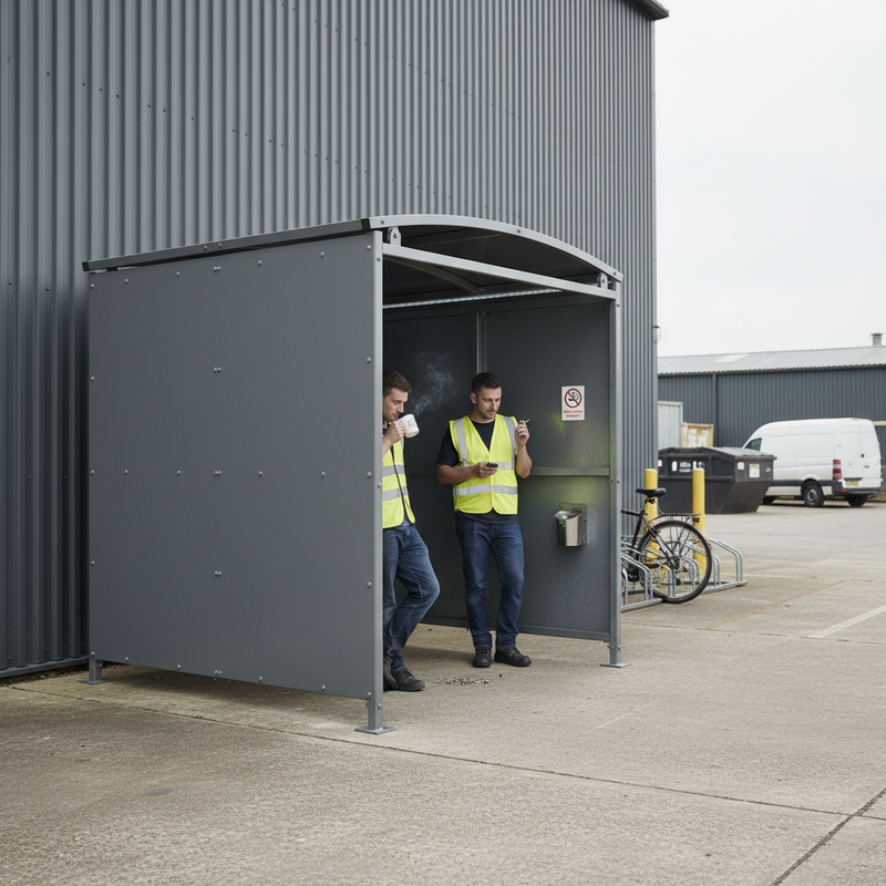 Slate Gray Premium Free-Standing Shelter with Galvanised Clad - 1m to 5m