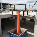 Light Gray Premium Universal Rubbish Chute Fixing Frame for Construction Sites