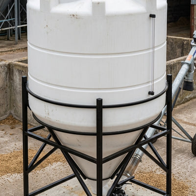 6000 Litre 60° Cone Tank, UV-Stabilised Polyethylene