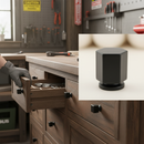 Professional Hexagonal Cabinet Knobs 32mm - 10 Pack Brushed Brass for Modern Furniture Design