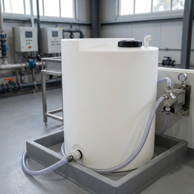 1200 Litre Chemical Dosing Tank, MDPE, Stepped Top