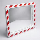 1000 x 800mm Polymir Traffic Mirror Red & White Frame (view 2)