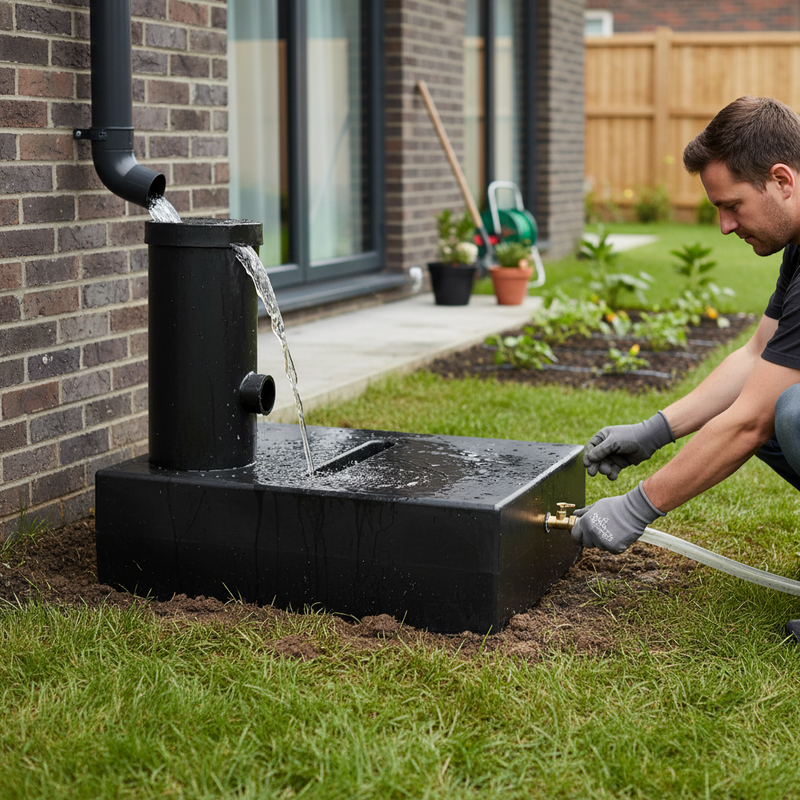 Dark Olive Green Heavy Duty 280 Litre Underground Water Tank for Garden and Car Washing