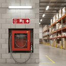 Rosy Brown Premium Fire Equipment Safety Sign - Fire Hose Reel Upwards Arrow