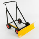 Heavy-duty push-along snow plough with adjustable blade (view 2)