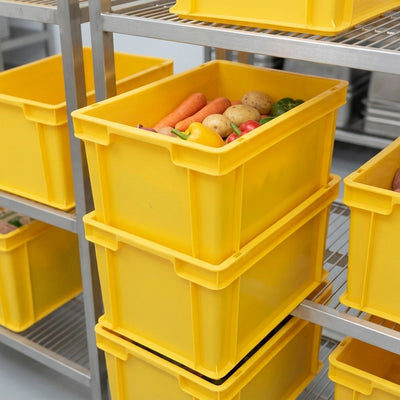 400 × 300 × 220mm 20L Euro Stacking Container, Food-Grade Polypropylene