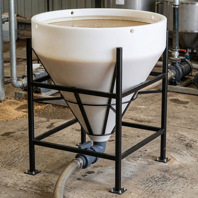 900L 60° Open-Top Cone Tank, UV-Stabilised Polyethylene
