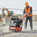 Light Gray Professional Heavy Duty Petrol Reversible Plate Compactor with Hydraulic Mechanism