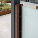 Aluminium Infill Panel 1825 x 1755mm in Sepia Brown