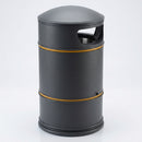 Round litter bin 95 litre polyethylene open-top (view 2)