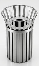 Stainless Steel Coastal Litter Bin 60–100L Flared Top (view 2)