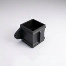 Traditional Downpipe Spare Socket Eared 72x72mm Aluminium — Textured Black