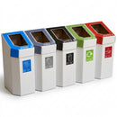 60 litre cardboard recycling bin, pack of 5, colour-coded (view 2)