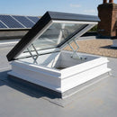 Electric Flat Glass Rooflight 160mm Vertical Upstand