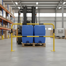 Dark Gray Heavy Duty Steel Hoop Guards for Warehouse Safety