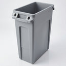 60 Litre Slim Jim Waste Recycling Bin Polyethylene Grey (view 2)
