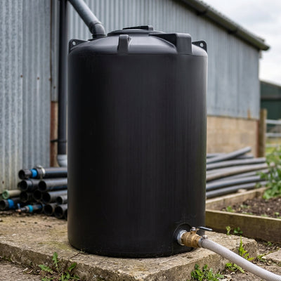 2000 Litre Vertical Non-Potable Water Tank, 1.5" BSP Outlet