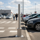 Gray Heavy Duty Removable Stainless Steel Bollard - 1000mm Height