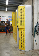 2-Door Perforated Locker with Cam Lock – Ventilated Storage