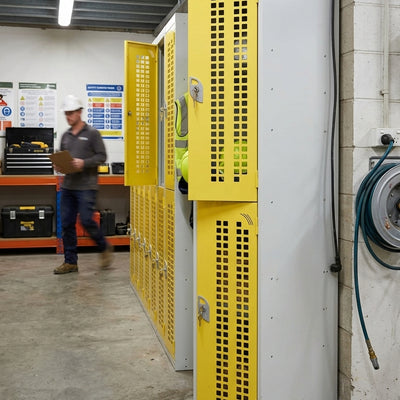 2-Door Perforated Locker with Cam Lock – Ventilated Storage