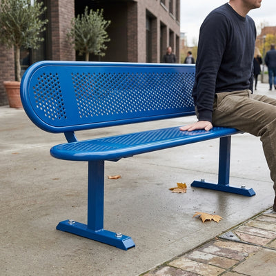 1800mm Steel Seat with Powder Coat Finish