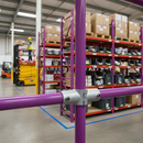 Rosy Brown Premium 48.3mm 4 Way Retrofit Corner Key Clamp for Handrail Fittings, Durable Malleable Iron Construction