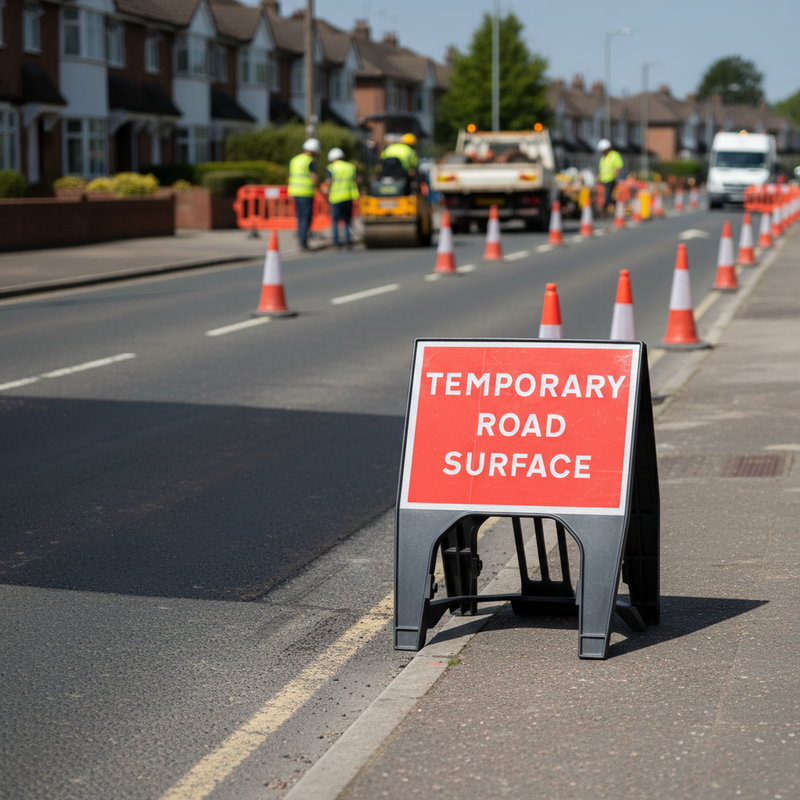 Dim Gray Premium Temporary Road Surface 600 x 450mm for Safety and Stability