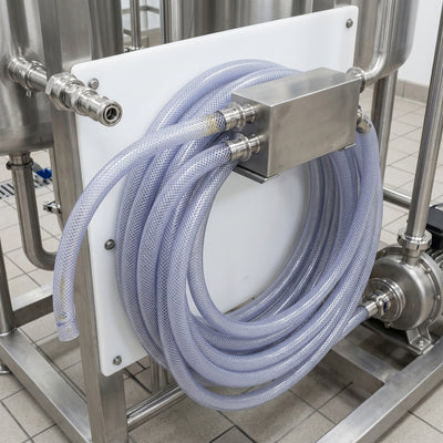 3/4" Clear Braided PVC Hose – 30m Coil, Food-Safe
