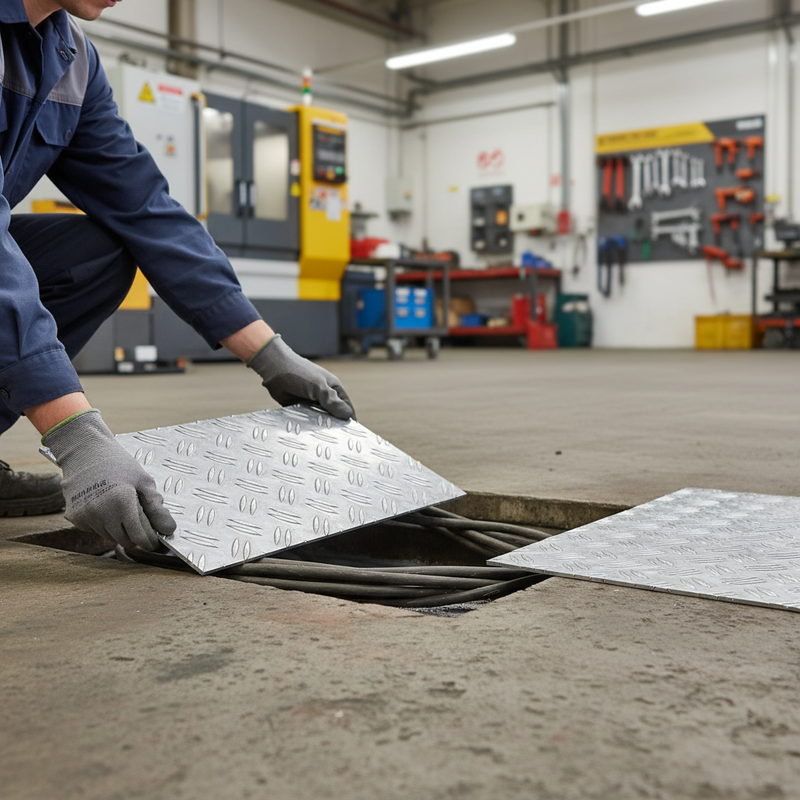 Light Slate Gray Premium Aluminium Checker Plate 300 x 1000mm for Construction