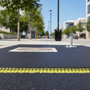 Dark Slate Gray High-Visibility Detectable Mesh for Underground Services - 200mm x 100m