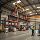 Dim Gray 150mm Heavy Duty Duplex Flat Sling with 5000kg SWL - Red