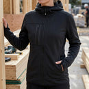 Women's Full-Zip Fleece Hoodie with Recycled Polyester - Black