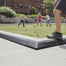 Gray Premium Rubberised Kerbing Overlay System End Sections for Safety