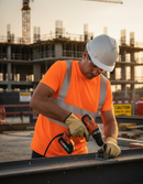 Dim Gray Premium Hi-Visibility Recyclable T-shirt in Orange - Safety and Comfort