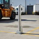 Dark Gray Premium Removable Steel Ground Post - 900mm High Security Solution
