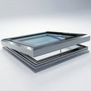 Manual Ventilation Flat Glass Rooflight 1000x1000mm (view 2)