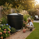 Dark Olive Green Premium 6000 Litre Non-Potable Cylindrical Storage Water Tank