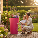 Sienna Premium 180 Litre Water Butt Planter with Brass Outlets