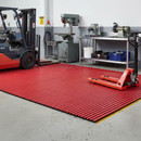 Gray Premium Duckboard Plastic Mat - Oil and Chemical Resistant