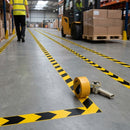 Forklift-Traffic Floor Lane Marking Tape - 75mm - Yellow/Black
