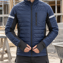 Insulated Work Jacket with Stretch Panels - Navy/Black