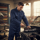 Dark Slate Gray Premium Heavy Duty Boilersuit with Stretch Design - Navy Blue