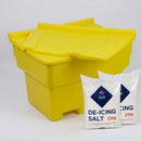 200 Litre Grit Bin with 200kg White Rock Salt Winter Pack (view 2)