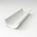 Half Round Gutter Sample – Aluminium — RAL 9016
