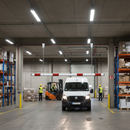 Dark Slate Gray Heavy Duty Height Restriction Nudge Bar with Reflective Bands