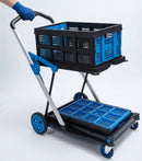 Folding Trolley with Folding Box, 75kg Capacity