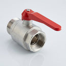 2" BSP Male × Female Plated Brass Lever Ball Valve, 122mm (view 2)