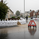 Gray Premium Sand Bags and Flood Traffic Sign Kit - Essential (60 Bags)